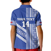 Fetu Samoa Rugby Custom Kid Polo Shirt Siapo Pattern - Sporty Style LT14 - Polynesian Pride