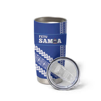 Custom Fetu Samoa Rugby Tumbler Cup Siapo Pattern - Sporty Style LT14 - Polynesian Pride