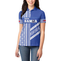 Fetu Samoa Rugby Custom Women Polo Shirt Siapo Pattern - Sporty Style LT14 - Polynesian Pride