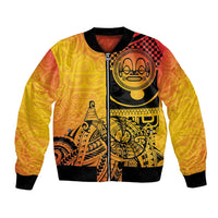 Marquesas Islands Bomber Jacket Marquesan Matatiki Fish Hook Patutiki - Polynesian Pride