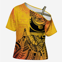 Marquesas Islands Cross Shoulder Shirt Marquesan Matatiki Fish Hook Patutiki - Polynesian Pride