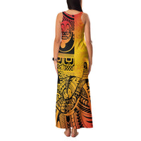 Marquesas Islands Family Matching Tank Maxi Dress and Hawaiian Shirt Marquesan Matatiki Fish Hook Patutiki LT14 - Polynesian Pride