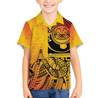 Marquesas Islands Family Matching Tank Maxi Dress and Hawaiian Shirt Marquesan Matatiki Fish Hook Patutiki - Polynesian Pride