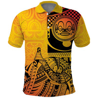 Marquesas Islands Polo Shirt Marquesan Matatiki Fish Hook Patutiki - Polynesian Pride