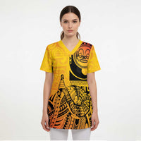 Marquesas Islands Scrub Top Marquesan Matatiki Fish Hook Patutiki - Polynesian Pride