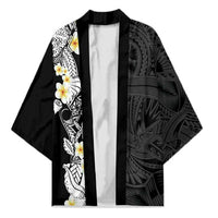 Black Samoa Tattoo Kimono Plumeria Samoan Ocean Tatau Pattern - Polynesian Pride