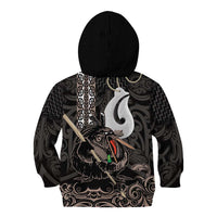 Aotearoa Hei Matau Kid Hoodie Haka Kiwi Mix Maori Mangopare