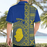 Fakaalofa Lahi Atu Niue Hawaiian Shirt Niuean Map With Hiapo Pattern Blue Version LT14 - Polynesian Pride