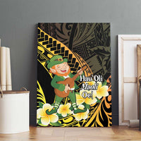 Hawaii Saint Patrick's Day Canvas Wall Art Ukulele Leprechaun Hau'Oli Maoli Oe!