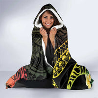 Hawaii Saint Patrick's Day Hooded Blanket Ukulele Leprechaun Hau'Oli Maoli Oe!