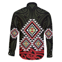 Kia Ora Aotearoa Family Matching Short Sleeve Bodycon Dress and Hawaiian Shirt 2025 Pasifika Maori Taniko Motifs LT14 - Polynesian Pride