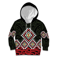 Kia Ora Aotearoa Kid Hoodie 2025 Pasifika Maori Taniko Motifs