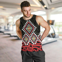 Kia Ora Aotearoa Men Tank Top 2025 Pasifika Maori Taniko Motifs