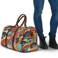 Japanese Geisha Katana Travel Bag Japan Sensu Seigaiha Pattern - Polynesian Pride