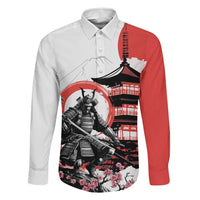 Japanese Samurai Warrior Enso Family Matching Tank Maxi Dress and Hawaiian Shirt Japan Pagoda Sakura Watercolor - Polynesian Pride