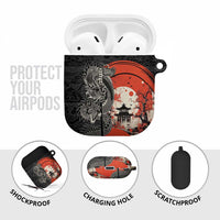 Japanese Dragon Katana Enso AirPods Case Japan Pagoda Seamless Cloud - Polynesian Pride