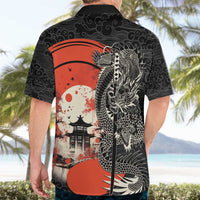 Japanese Dragon Katana Enso Hawaiian Shirt Japan Pagoda Seamless Cloud - Polynesian Pride