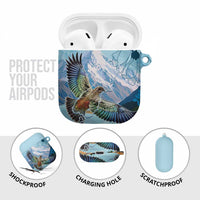 New Zealand South Island AirPods Case Te Waipounamu Aoraki Kea Bird LT14 - Polynesian Pride