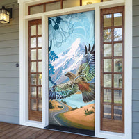 New Zealand South Island Door Cover Te Waipounamu Aoraki Kea Bird - Polynesian Pride