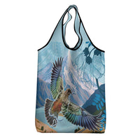 New Zealand South Island Grocery Bag Te Waipounamu Aoraki Kea Bird LT14 - Polynesian Pride