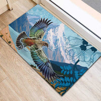 New Zealand South Island Rubber Doormat Te Waipounamu Aoraki Kea Bird LT14 - Polynesian Pride