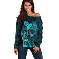 Polynesia World Ovarian Cancer Day Off Shoulder Sweater You Matter Polynesian Women
