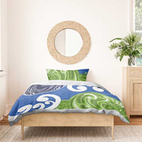 Southland New Zealand Bedding Set Maori Koru Flag Color