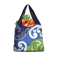 Southland New Zealand Grocery Bag Maori Koru Flag Color LT14 1-pack One Size Blue - Polynesian Pride