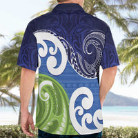 Southland New Zealand Hawaiian Shirt Maori Koru Flag Color