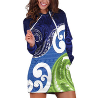Southland New Zealand Hoodie Dress Maori Koru Flag Color