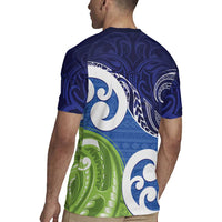 Southland New Zealand Rugby Jersey Maori Koru Flag Color