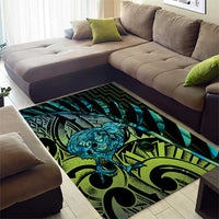 Southland Takehe Pounama Area Rug Aotearoa Poutama Paua Shell Fern