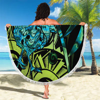 Southland Takehe Pounama Beach Blanket Aotearoa Poutama Paua Shell Fern