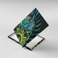 Southland Takehe Pounama Canvas Wall Art Aotearoa Poutama Paua Shell Fern