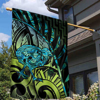 Southland Takehe Pounama Garden Flag Aotearoa Poutama Paua Shell Fern