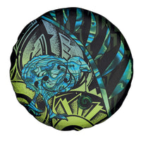 Southland Takehe Pounama Spare Tire Cover Aotearoa Poutama Paua Shell Fern