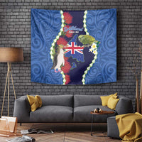 Southland Anniversary Day Tapestry Murihiku 1861 Maori Bird Mix Pohutukawa