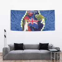 Southland Anniversary Day Tapestry Murihiku 1861 Maori Bird Mix Pohutukawa