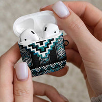 Paua Shell Taniko Pattern Aotearoa AirPods Case Niho Taniwha Mix Poutama LT14 - Polynesian Pride