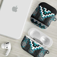 Paua Shell Taniko Pattern Aotearoa AirPods Case Niho Taniwha Mix Poutama LT14 - Polynesian Pride