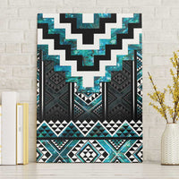 Paua Shell Taniko Pattern Aotearoa Canvas Wall Art Niho Taniwha Mix Poutama