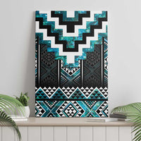 Paua Shell Taniko Pattern Aotearoa Canvas Wall Art Niho Taniwha Mix Poutama