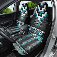 Paua Shell Taniko Pattern Aotearoa Car Seat Cover Niho Taniwha Mix Poutama