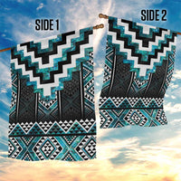 Paua Shell Taniko Pattern Aotearoa Garden Flag Niho Taniwha Mix Poutama