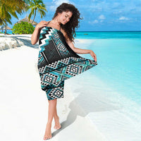 Paua Shell Taniko Pattern Aotearoa Sarong Niho Taniwha Mix Poutama LT14 - Polynesian Pride