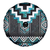 Paua Shell Taniko Pattern Aotearoa Spare Tire Cover Niho Taniwha Mix Poutama