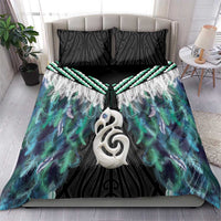 Aotearoa Korowai Motif Bedding Set Hei Manaia Poutama Maori Pattern