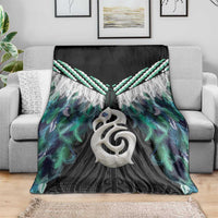 Aotearoa Korowai Motif Blanket Hei Manaia Poutama Maori Pattern
