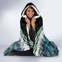 Aotearoa Korowai Motif Hooded Blanket Hei Manaia Poutama Maori Pattern