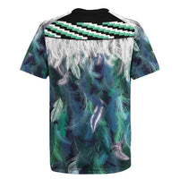Aotearoa Korowai Motif Rugby Jersey Hei Manaia Poutama Maori Pattern LT14 - Polynesian Pride